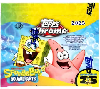 SpongeBob Chrome 25th Anniversary Hobby Box (Topps 2025)
