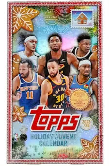 2025/26 Topps Holiday Basketball Countdown Calendar Box