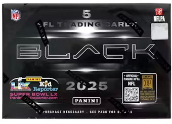 2025 Panini Black Football Hobby Box