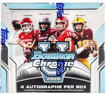 2025 Bowman University Chrome Football Hobby Jumbo Box